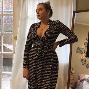 Silk Vintage Diane Von Furstenburg Wrap Dress